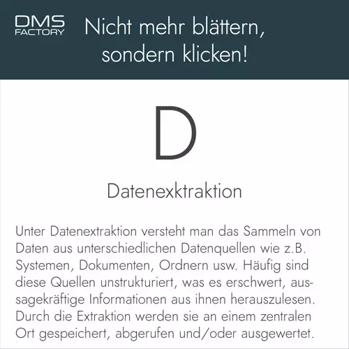 Glossar: Datenextraktion