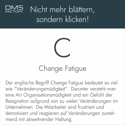Glossar: Change Fatigue