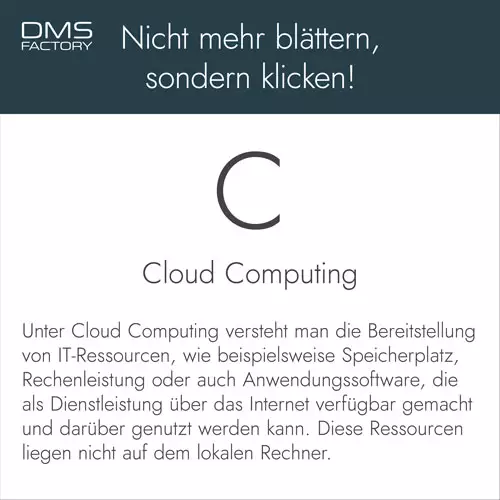 Glossar: Cloud Computing