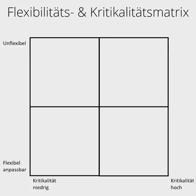 Flexibilitäts- & Kritikalitätsmatrix