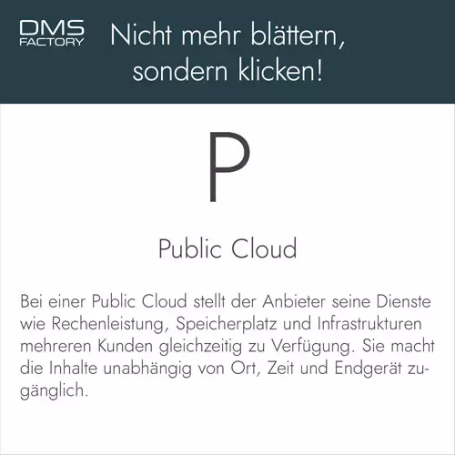 Glossar: Public Cloud