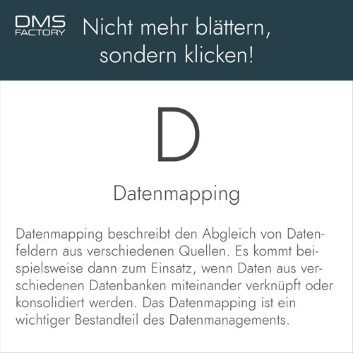 Glossar: Datenmapping