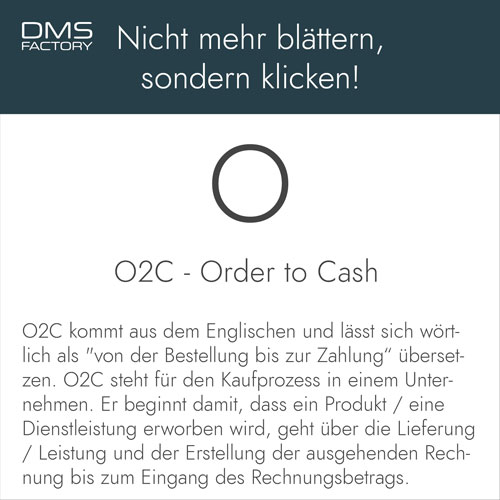 Glossar: O2C - Order to Cash