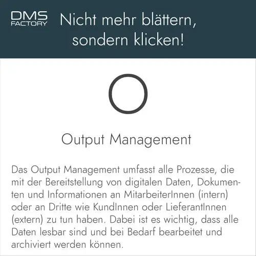 Glossar: Output Management