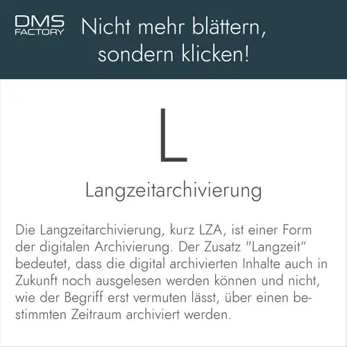 Glossar: Langzeitarchivierung