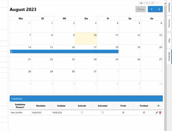 Kalender in M-Files